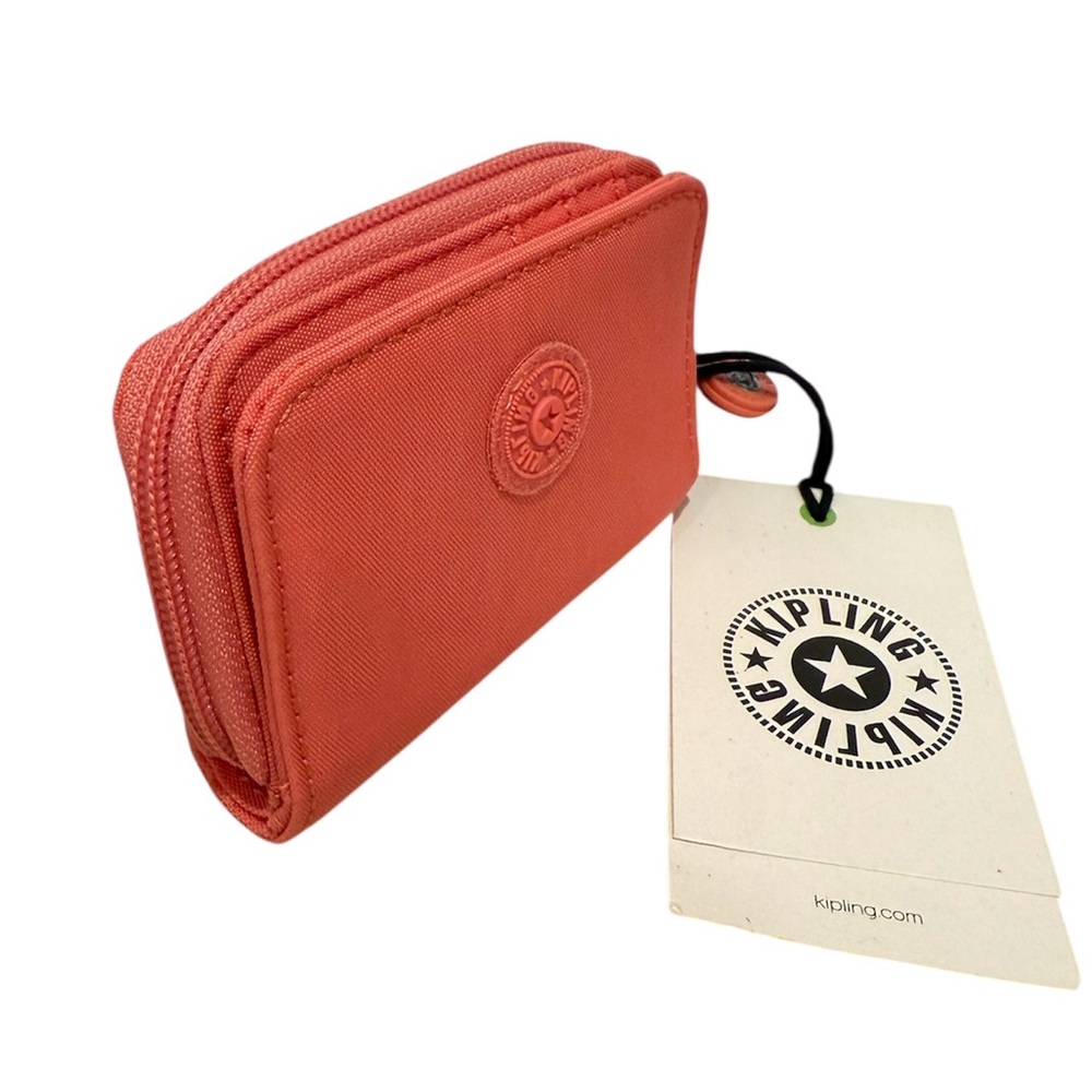 Kipling TOPS NR Small Wallet Cardholder Coral Crush - Picture 7 of 9